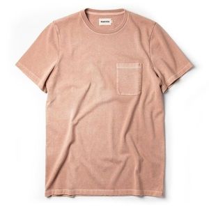 Taylor Stitch the heavy bag tee in dusty rose